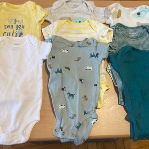 8 pk baby onesies